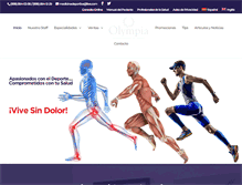 Tablet Screenshot of medicinadeportivacancun.com